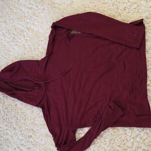Athletic Works Women's Maroon Hoodie Sweater